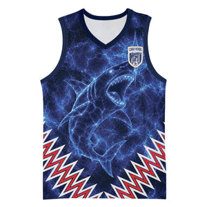 Custom World Football 2026 Cabo Verde Basketball Jersey Go Blue Sharks Glory