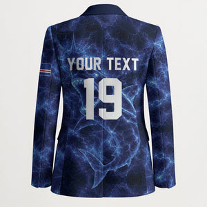 Custom World Football 2026 Cabo Verde Blazer Go Blue Sharks Glory