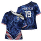 Custom World Football 2026 Cabo Verde Cross Shoulder Shirt Go Blue Sharks Glory