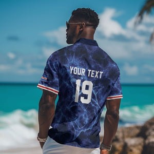 Custom World Football 2026 Cabo Verde Hawaiian Shirt Go Blue Sharks Glory