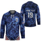 Custom World Football 2026 Cabo Verde Hockey Jersey Go Blue Sharks Glory