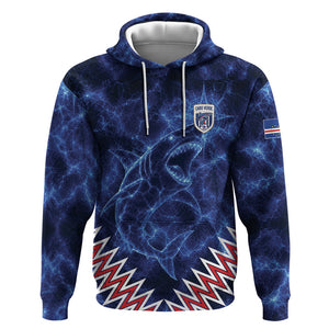 Custom World Football 2026 Cabo Verde Hoodie Go Blue Sharks Glory