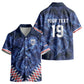 Custom World Football 2026 Cabo Verde Kid Hawaiian Shirt Go Blue Sharks Glory LT19
