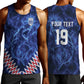 Custom World Football 2026 Cabo Verde Men Tank Top Go Blue Sharks Glory