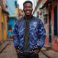 Custom World Football 2026 Cabo Verde Sleeve Zip Bomber Jacket Go Blue Sharks Glory
