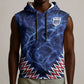 Custom World Football 2026 Cabo Verde Sleeveless Hoodie Go Blue Sharks Glory