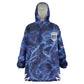 Custom World Football 2026 Cabo Verde Wearable Blanket Hoodie Go Blue Sharks Glory
