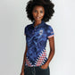 Custom World Football 2026 Cabo Verde Women Polo Shirt Go Blue Sharks Glory