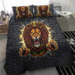 Black Jamaicans Rasta Lion Bedding Set Reggae Lion Breaking Wall Design - African Pride