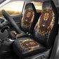 Black Jamaicans Rasta Lion Car Seat Cover Reggae Lion Breaking Wall Design - African Pride