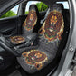 Black Jamaicans Rasta Lion Car Seat Cover Reggae Lion Breaking Wall Design - African Pride