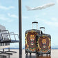 Black Jamaicans Rasta Lion Luggage Cover Reggae Lion Breaking Wall Design - African Pride