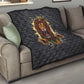 Black Jamaicans Rasta Lion Quilt Reggae Lion Breaking Wall Design - African Pride