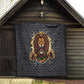 Black Jamaicans Rasta Lion Quilt Reggae Lion Breaking Wall Design - African Pride