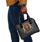 Black Jamaicans Rasta Lion Shoulder Handbag Reggae Lion Breaking Wall Design - African Pride