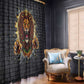 Black Jamaicans Rasta Lion Window Curtain Reggae Lion Breaking Wall Design - African Pride