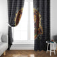 Black Jamaicans Rasta Lion Window Curtain Reggae Lion Breaking Wall Design - African Pride