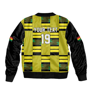 Custom World Football 2026 Ghana Bomber Jacket Rise With The Black Stars