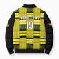 Custom World Football 2026 Ghana Bomber Puffer Jacket Rise With The Black Stars
