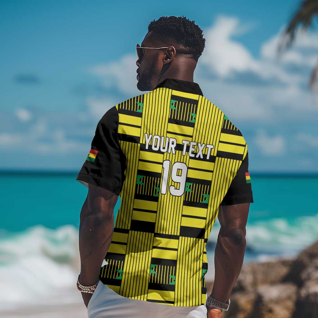 Custom World Football 2026 Ghana Hawaiian Shirt Rise With The Black Stars