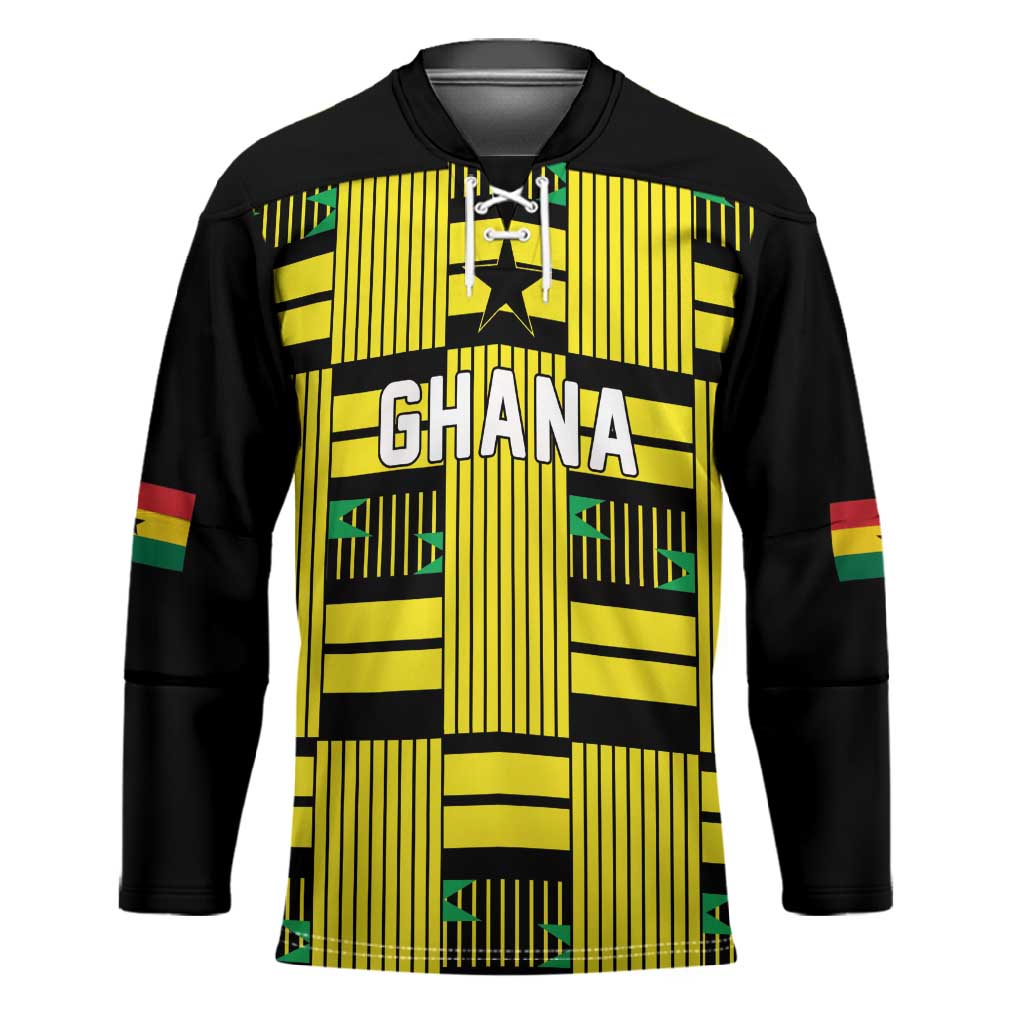 Custom World Football 2026 Ghana Hockey Jersey Rise With The Black Stars