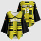 Custom World Football 2026 Ghana Kimono Sleeve Blouse Rise With The Black Stars