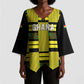 Custom World Football 2026 Ghana Kimono Sleeve Blouse Rise With The Black Stars