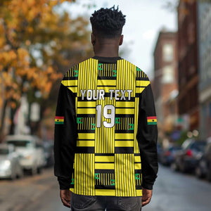 Custom World Football 2026 Ghana Long Sleeve Shirt Rise With The Black Stars