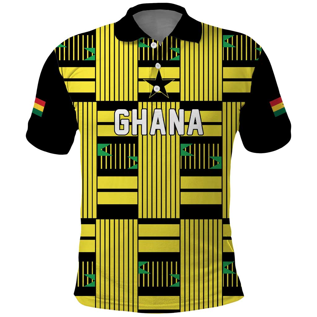 Custom World Football 2026 Ghana Polo Shirt Rise With The Black Stars