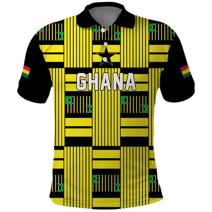 Custom World Football 2026 Ghana Polo Shirt Rise With The Black Stars