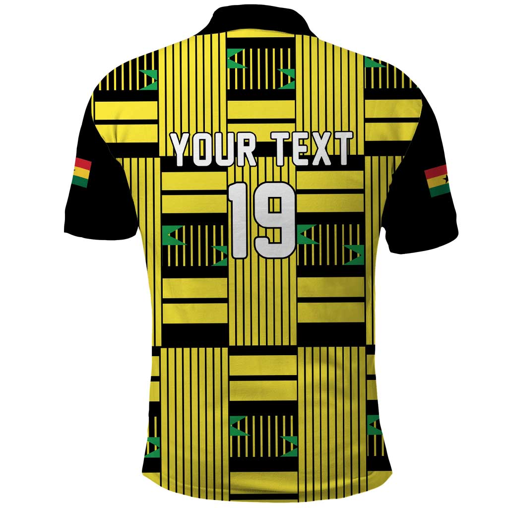 Custom World Football 2026 Ghana Polo Shirt Rise With The Black Stars