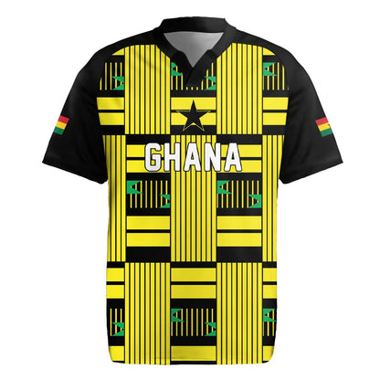 Custom World Football 2026 Ghana Rugby Jersey Rise With The Black Stars