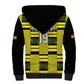 Custom World Football 2026 Ghana Sherpa Hoodie Rise With The Black Stars