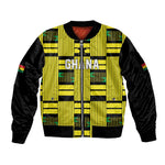 Custom World Football 2026 Ghana Sleeve Zip Bomber Jacket Rise With The Black Stars