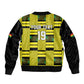 Custom World Football 2026 Ghana Sleeve Zip Bomber Jacket Rise With The Black Stars