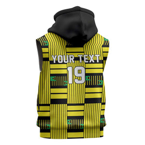 Custom World Football 2026 Ghana Sleeveless Hoodie Rise With The Black Stars
