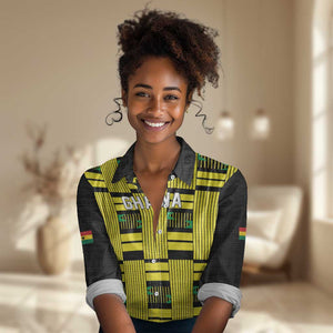 Custom World Football 2026 Ghana Women Casual Shirt Rise With The Black Stars
