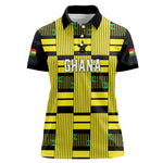 Custom World Football 2026 Ghana Women Polo Shirt Rise With The Black Stars
