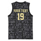Custom World Football 2026 Ghana Basketball Jersey Black Stars Rise with Black Adinkra Pattern