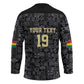 Custom World Football 2026 Ghana Hockey Jersey Black Stars Rise with Black Adinkra Pattern