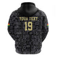 Custom World Football 2026 Ghana Hoodie Black Stars Rise with Black Adinkra Pattern