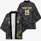 Custom World Football 2026 Ghana Kimono Black Stars Rise with Black Adinkra Pattern