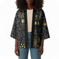 Custom World Football 2026 Ghana Kimono Black Stars Rise with Black Adinkra Pattern