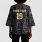 Custom World Football 2026 Ghana Kimono Sleeve Blouse Black Stars Rise with Black Adinkra Pattern