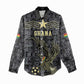 Custom World Football 2026 Ghana Women Casual Shirt Black Stars Rise with Black Adinkra Pattern