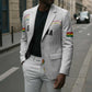 Custom World Football 2026 Ghana Blazer Black Stars Rise with White Adinkra Pattern