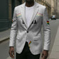 Custom World Football 2026 Ghana Blazer Black Stars Rise with White Adinkra Pattern