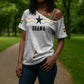 Custom World Football 2026 Ghana Cross Shoulder Shirt Black Stars Rise with White Adinkra Pattern