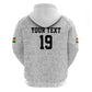 Custom World Football 2026 Ghana Hoodie Black Stars Rise with White Adinkra Pattern
