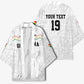 Custom World Football 2026 Ghana Kimono Black Stars Rise with White Adinkra Pattern